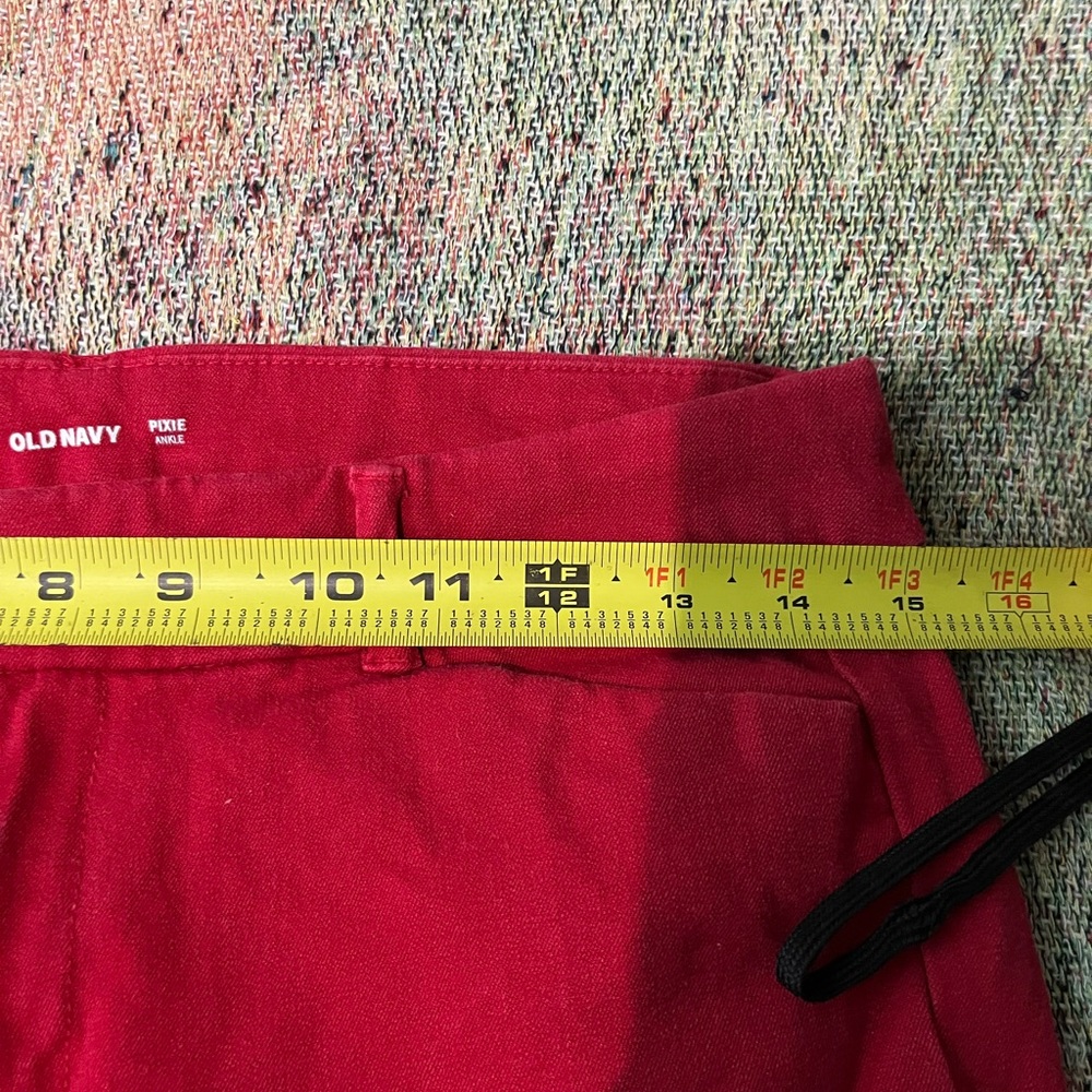 Old Navy Women's Bold Red Ankle Pants - Picture 13 of 14